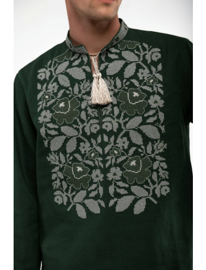 Картинка Вишиванка «Стрілківці» темно-зелена